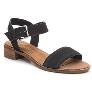 Black sandals Swede leather